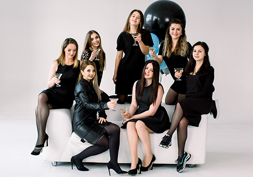 evjf en noir et blanc